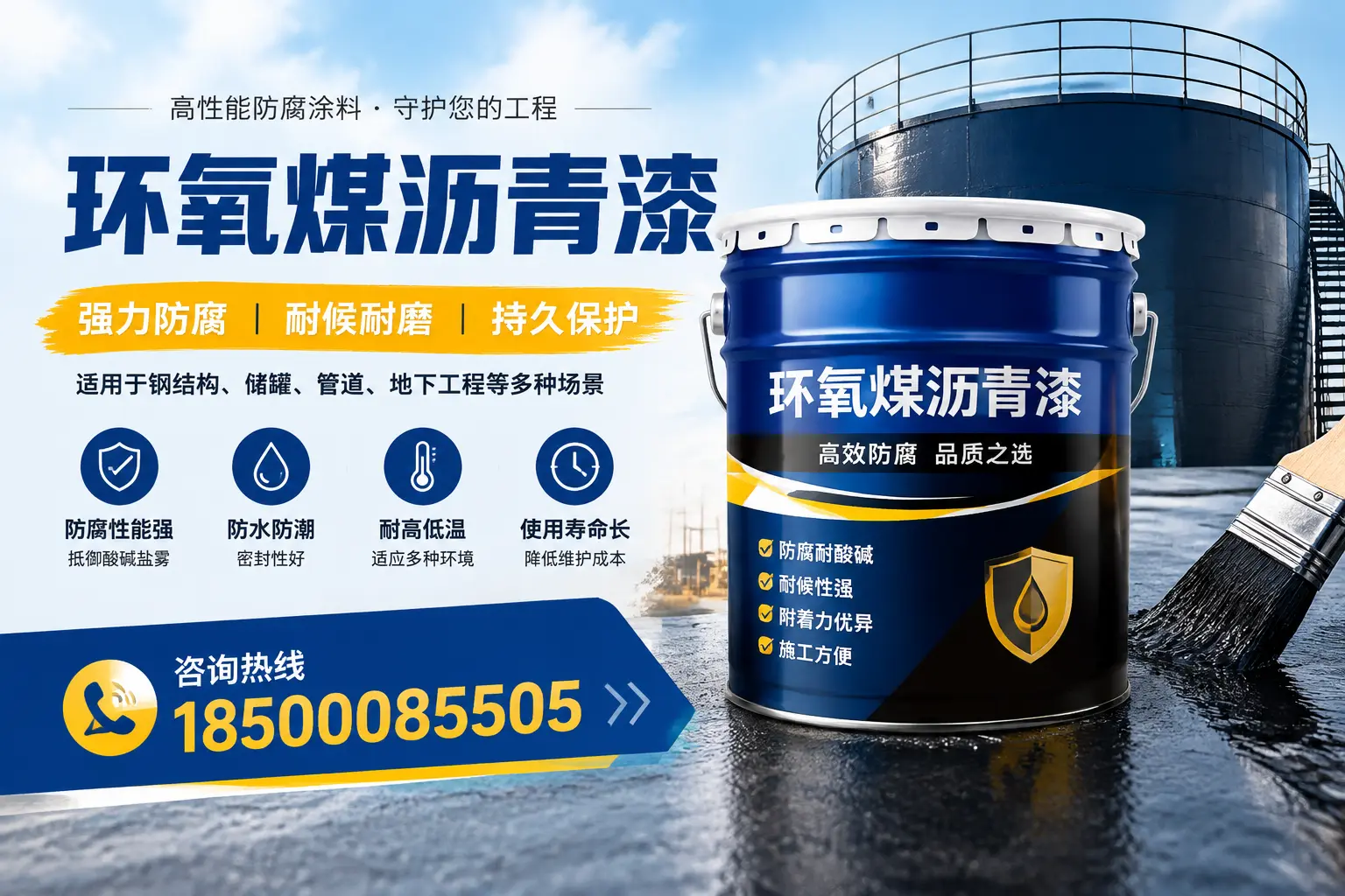 环氧煤沥青漆在工业中的应用，太平企业的选择